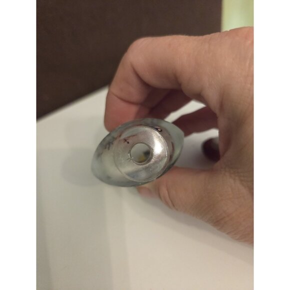 Vtg Chinese Reverse Painted Snuff Bottle Stopper Birds Flowers Cherry Blossoms - Picture 10 of 15